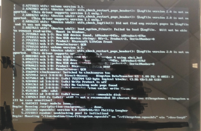 Kali linux 2 en Microsoft Surface Pro 3 (live USB) UEFI y Secureboot